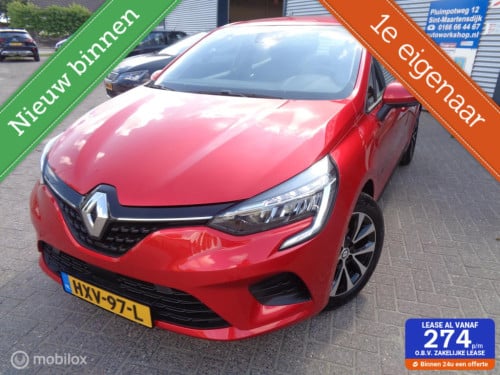 Renault Clio 1.0 tce intens/airco/lm velgen/carplay/pdc/cruise/full led/1st