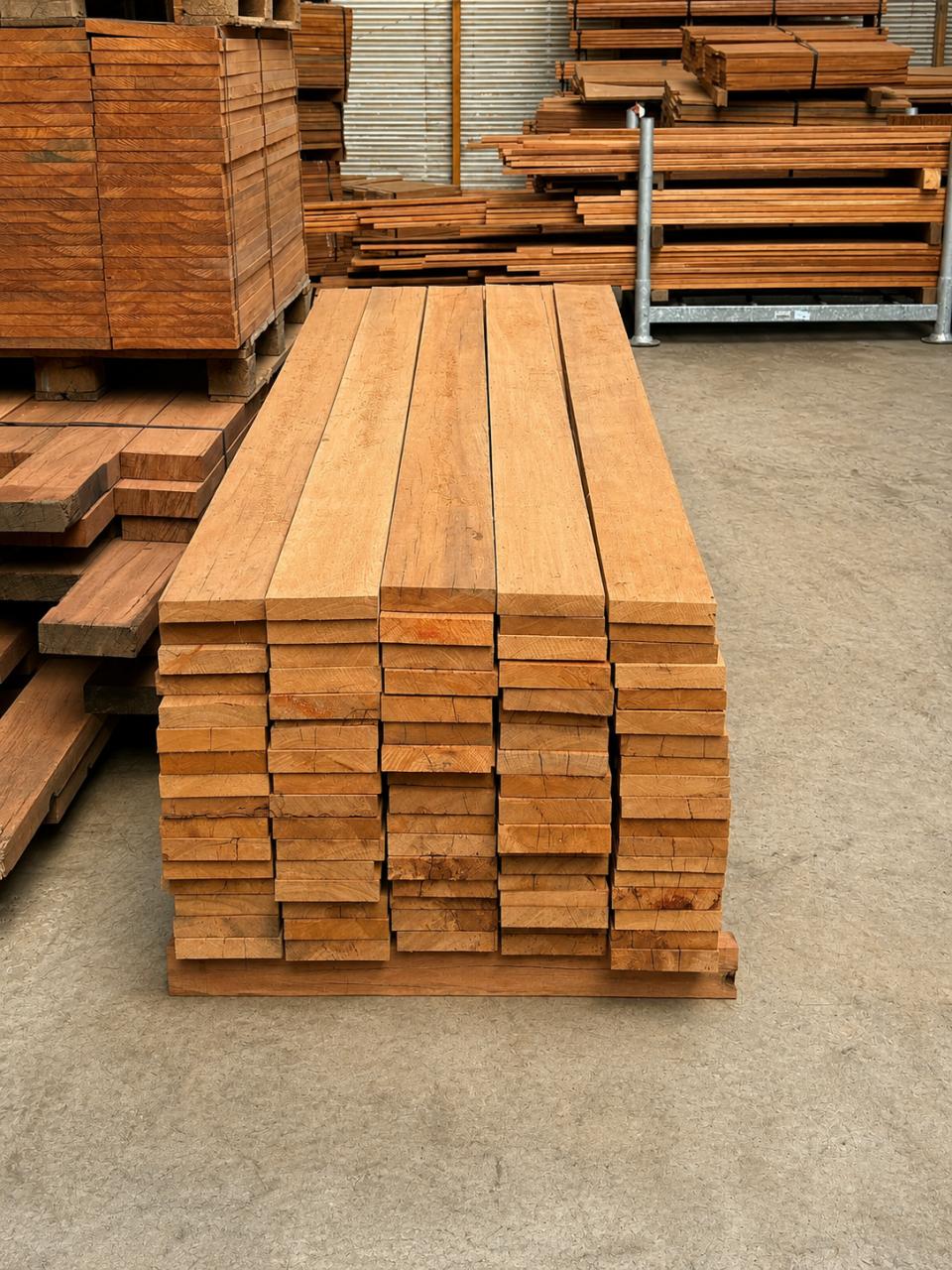 Basralocus Planken 155x32 mm | 3 Meter | Ruw