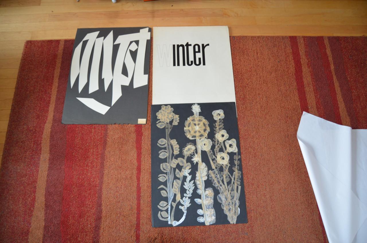 Grafisch werk Gerrit Rietveld Academie jaren '60/'70