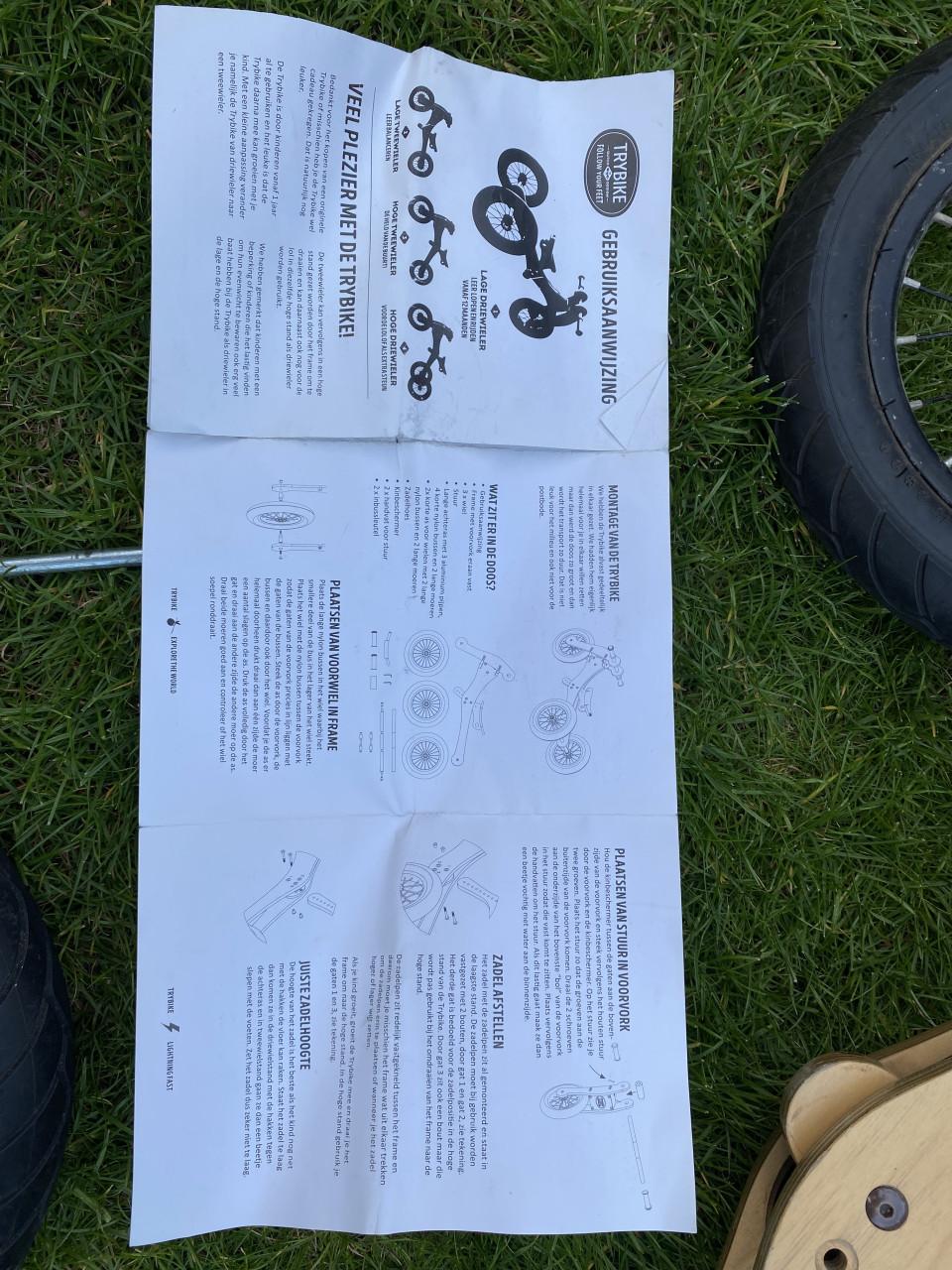 Trybike loopfiets tweewieler driewieler