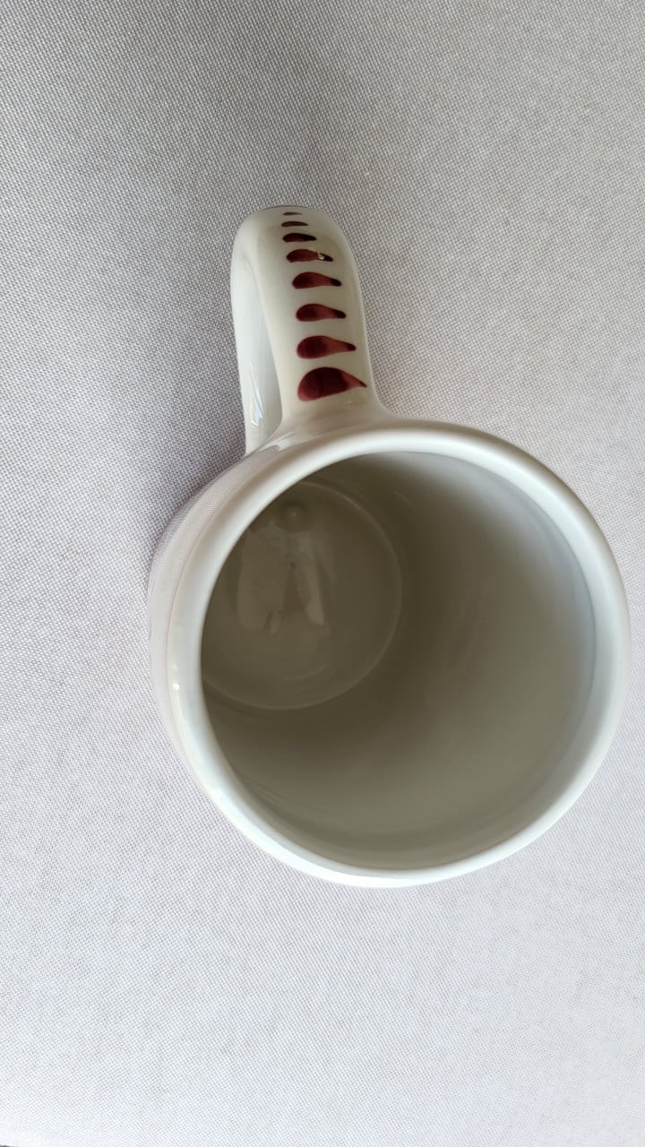 Amstel bierpul handpainted Red Delft, h 17 cm