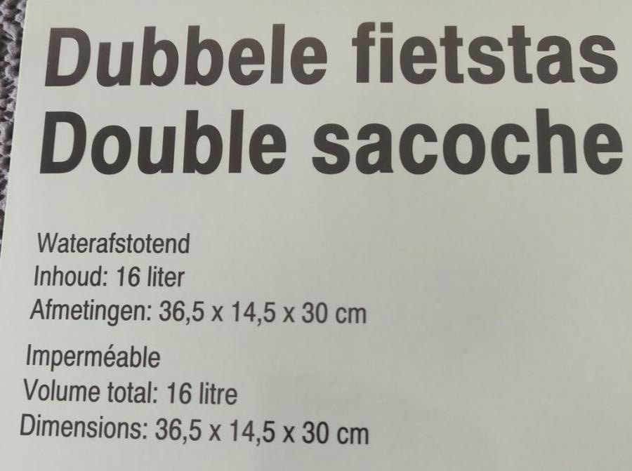NIEUW - FIETSTAS