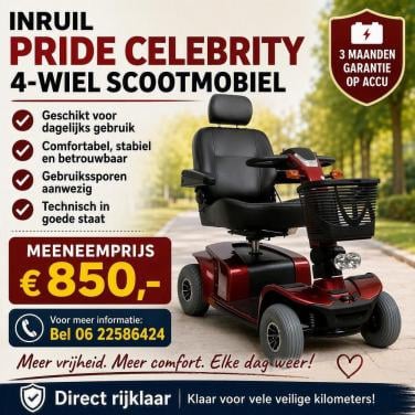 Pride Celebrity 4-wiel scootmobiel