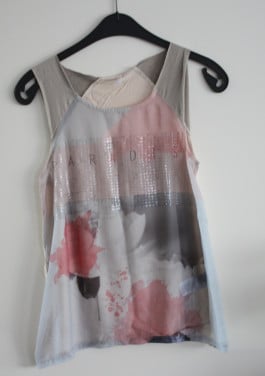Gekleurde top maat s