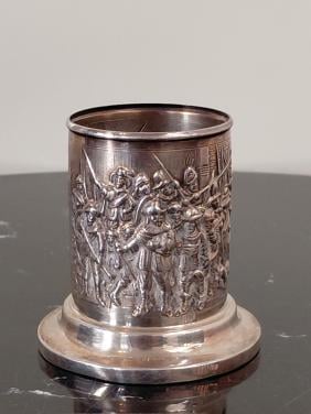 Verzilverd lepel vaasje 90