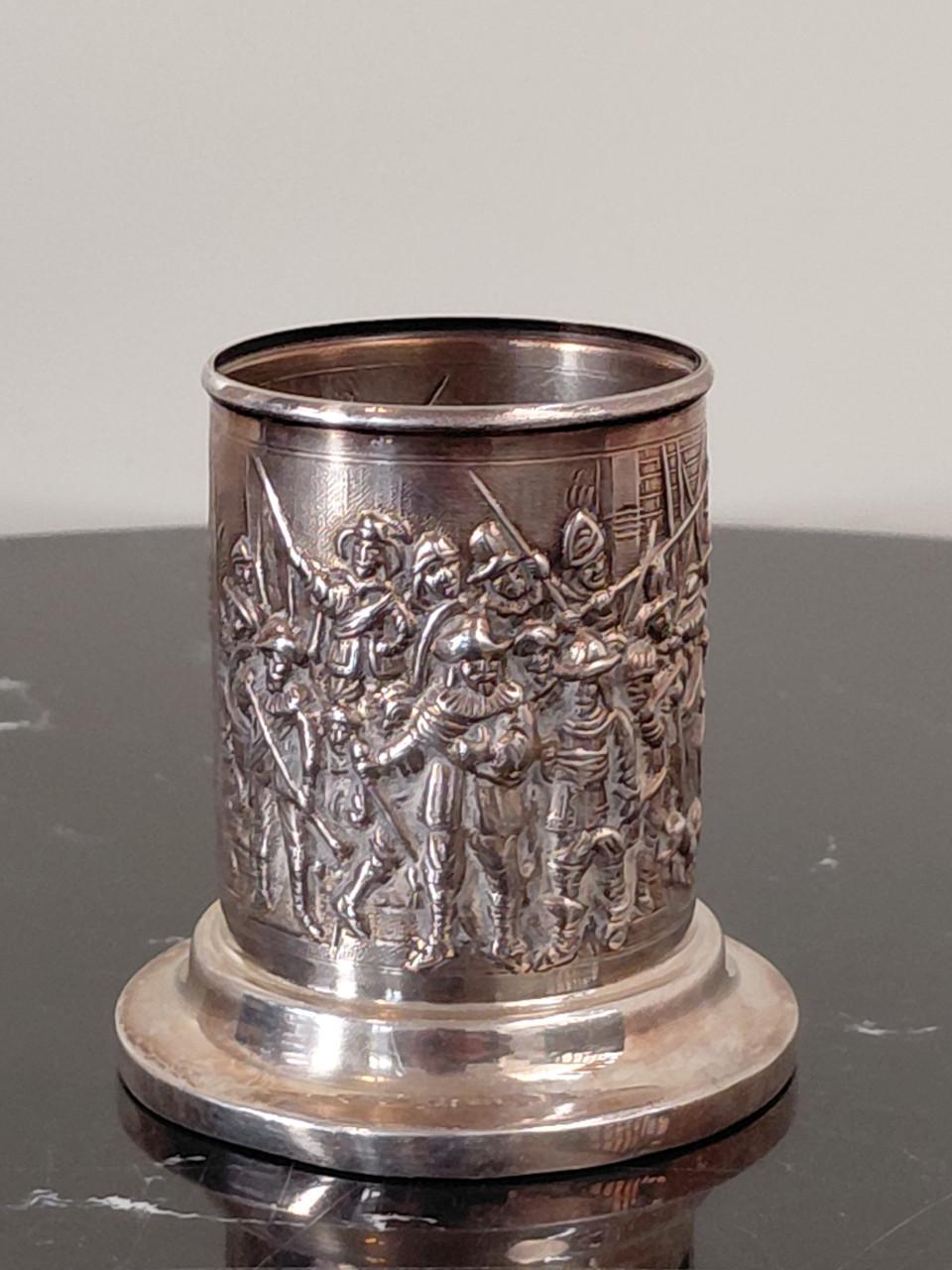 Verzilverd lepel vaasje 90