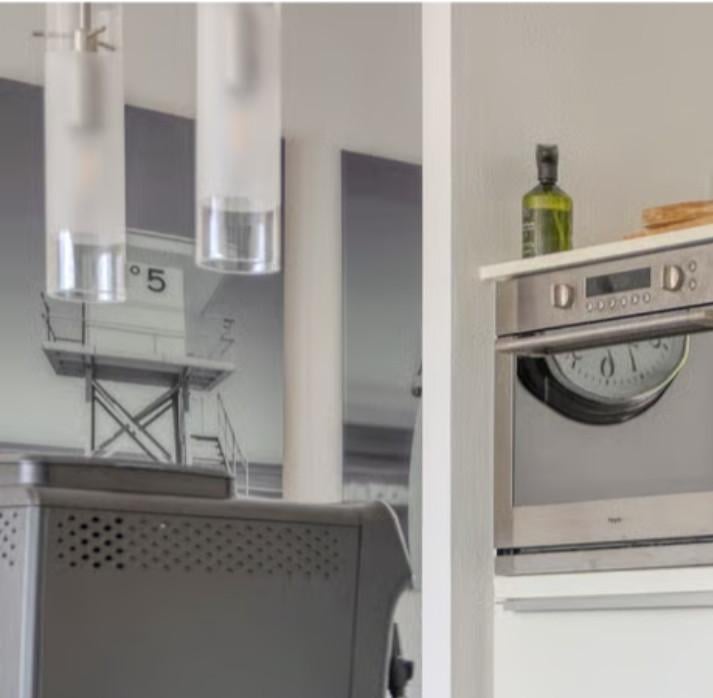 Armatuur hanglamp met vijf glazen kokerspots