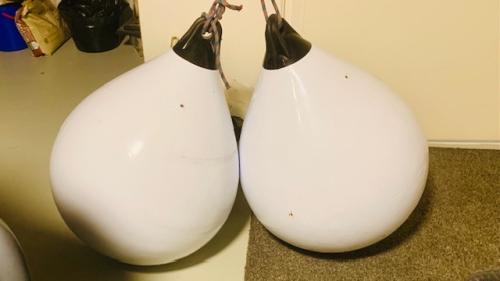 Bolfenders wit, merk Majori, Doorsnee 55 cm