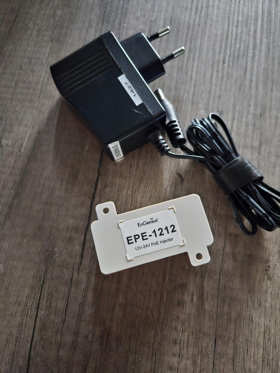 Zgan EnGenius EPE-1212 Ethernet injector met stroomadapter...