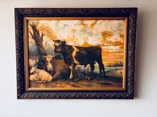 Schilderij stier van Potter uit 1915
