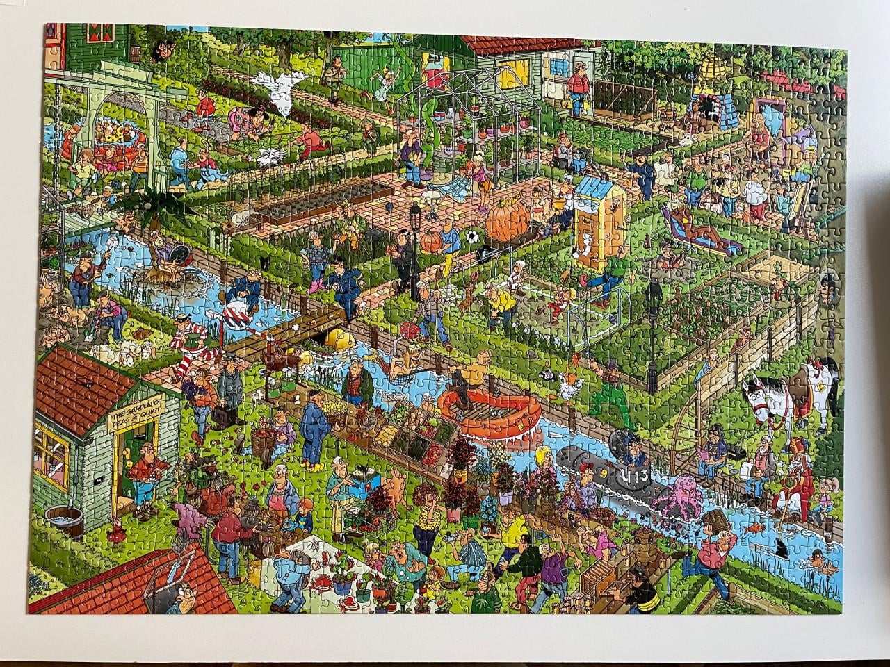 Puzzel Jan van Haasteren: Volkstuintjes