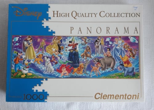 Clementoni panorama puzzel Disney family, 1000 stukjes