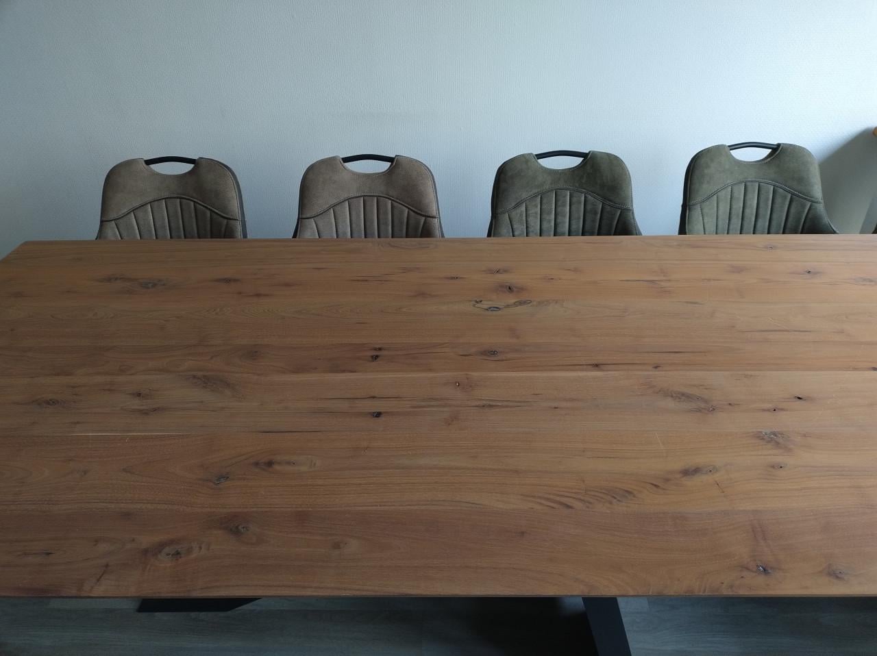 Prachtige, grote eetkamertafel 220 x 100 cm