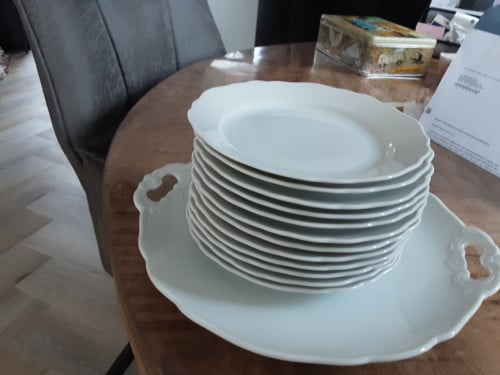 Wit 12 delig gebaksstel