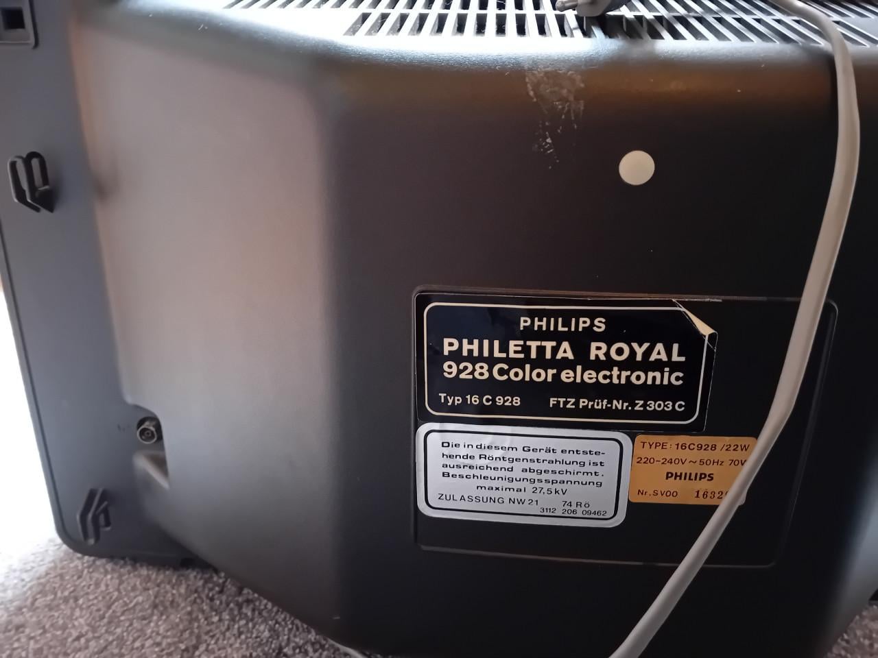 Philips zwart wit tv