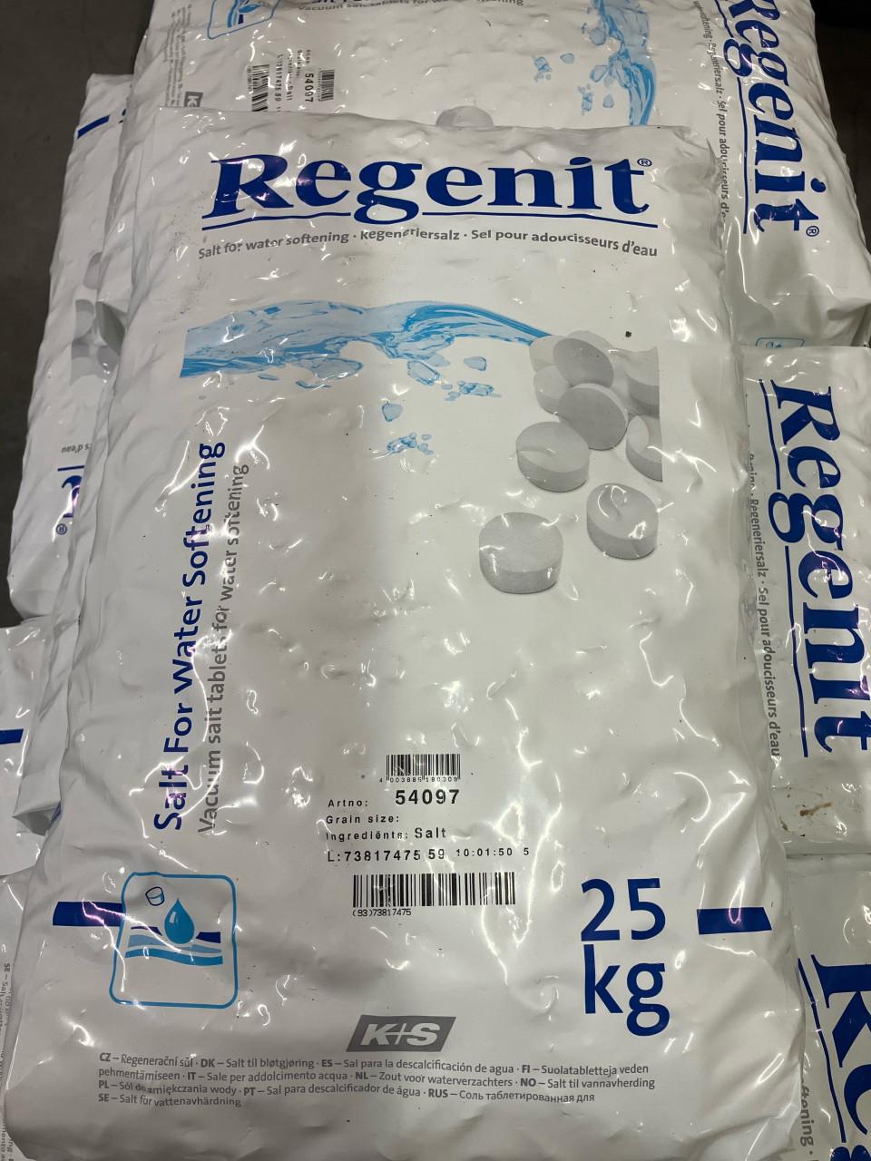 Regenit waterontharder zout