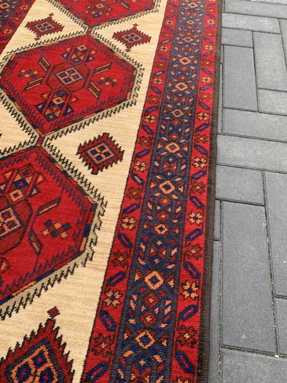 ✨Prachtige Sfeervolle Handgeknoopte Vintage Loper✨