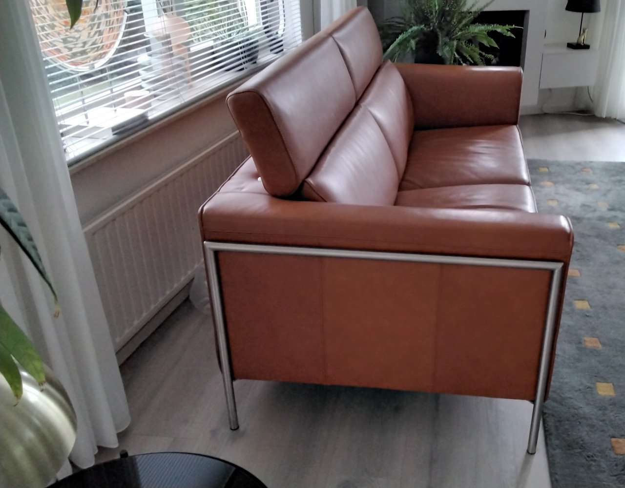 Z.g.a.n. leren bank