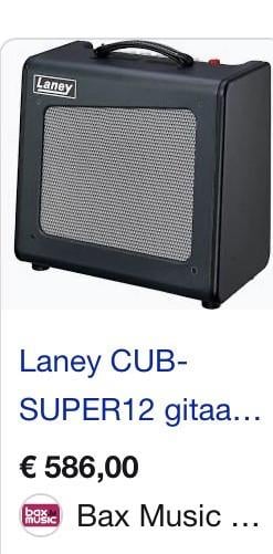 Laney CUB super12  (buizen) gitaarversterker