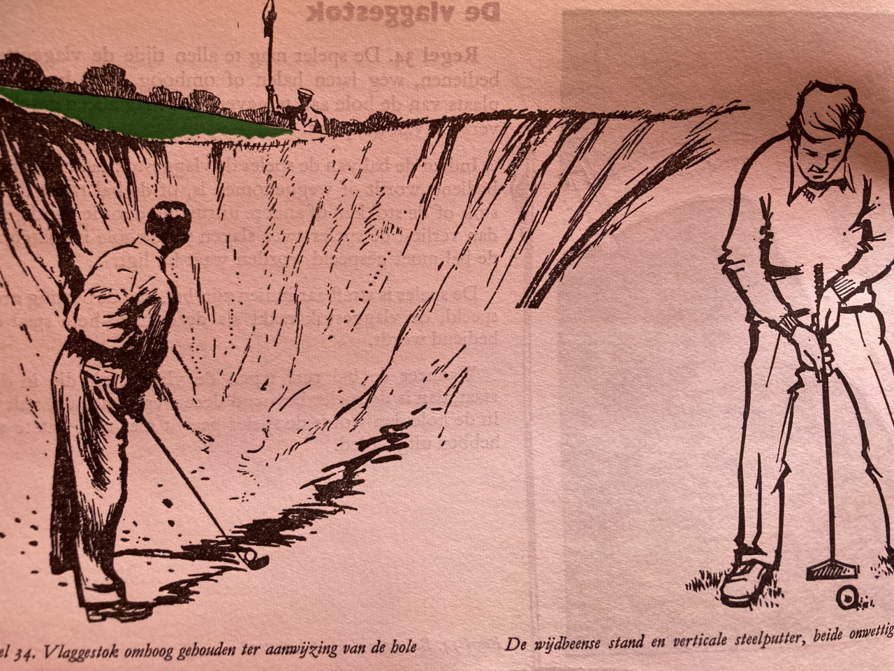 Golf instruktie boek en boekjes