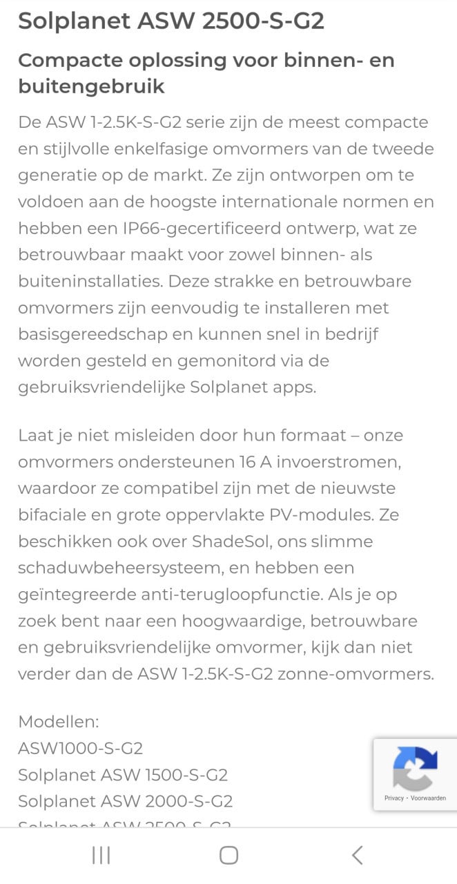 Omvormer zonnepanelen