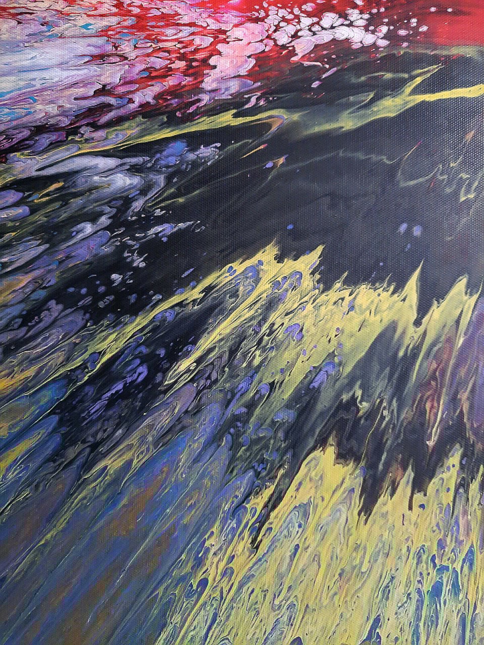 " Flash "  Prachtig origineel Acrylschilderij