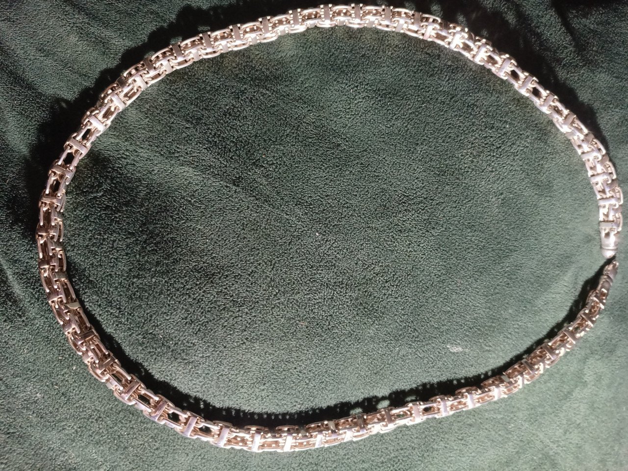 925 sterling zilveren Magnum ketting bijna 1cm breed