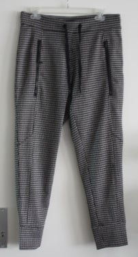 Lange broek geblokt patroon  maat 40