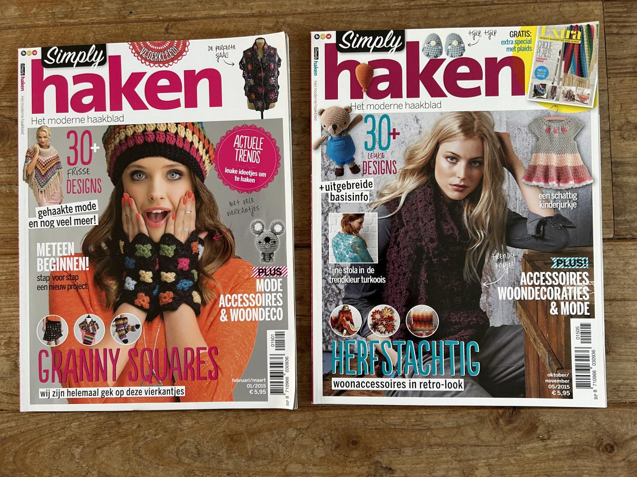Simply haken. Modern haaktijdschrift, diverse jaren.