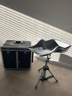 Pedicure koffer + been steun