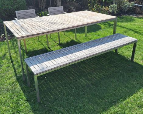 Teak & garden tuinset