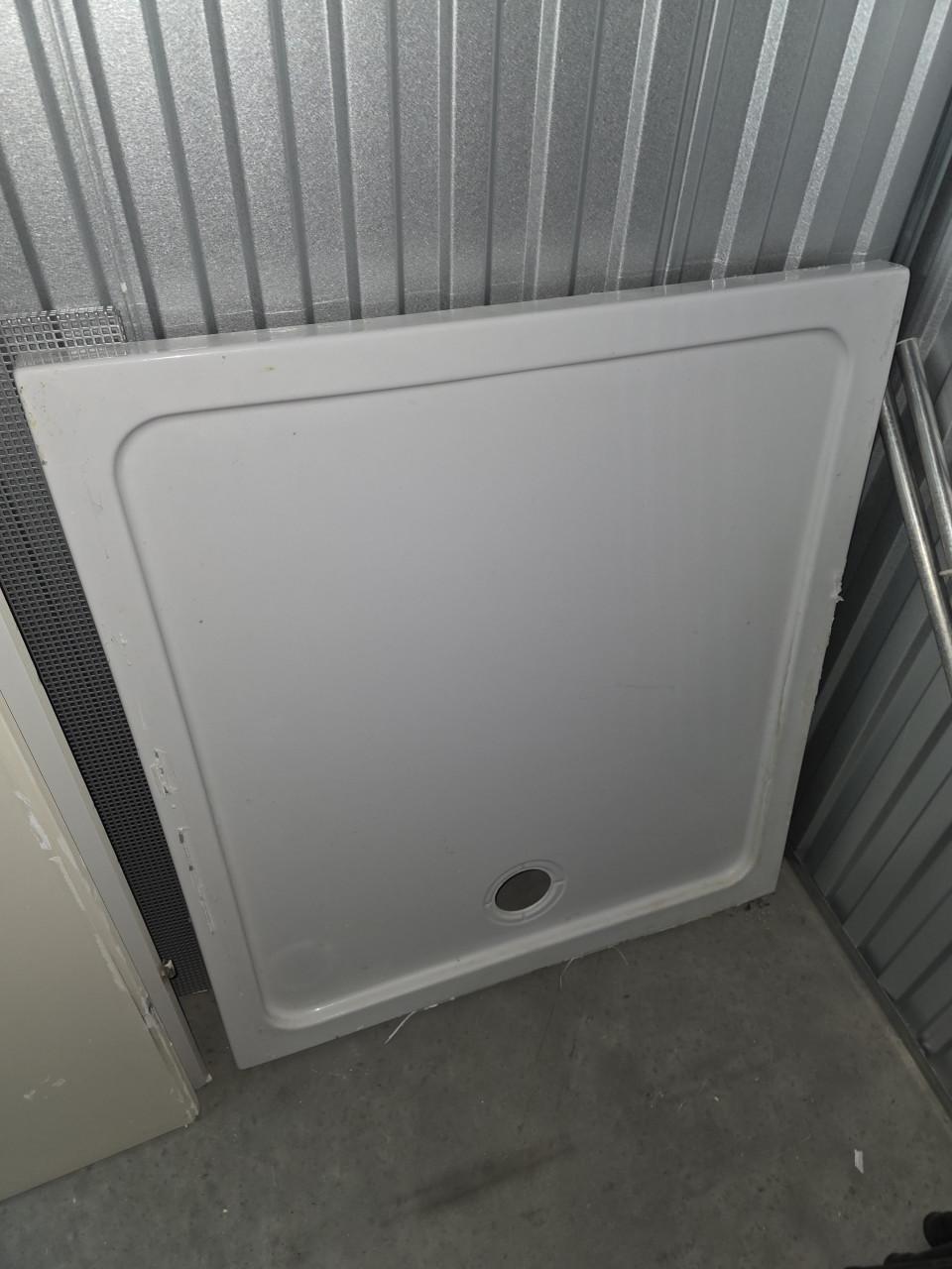 Douchebak BWS Rechthoek Zelfdragend Acryl 100x90x4cm Wit