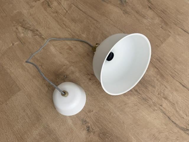 Hanglamp, wit, metaal, IKEA RANARP, Ø 23 cm