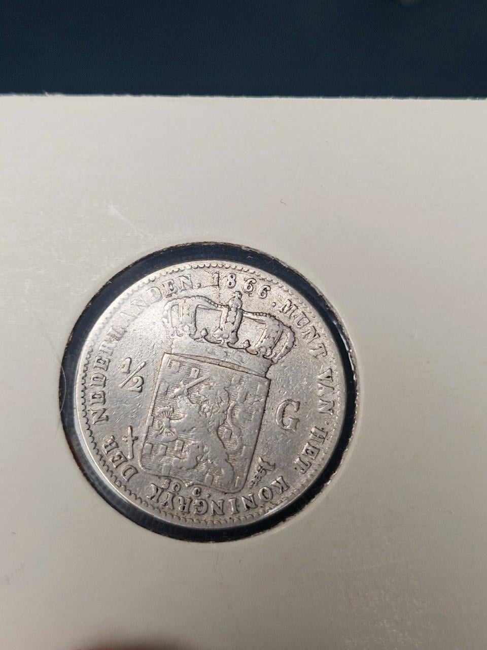 Zilveren halve gulden (1866)