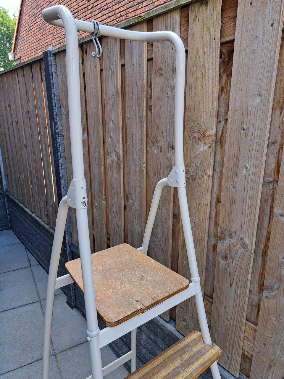 Schildersladder of huishoudtrap.