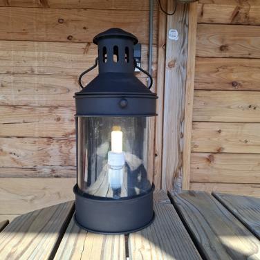 Windlicht met Spaarlamp