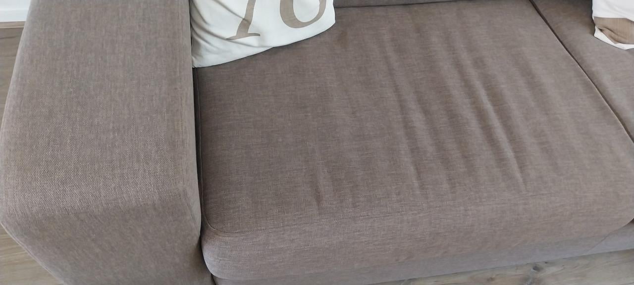 Mooie hoekbank taupe / bruin