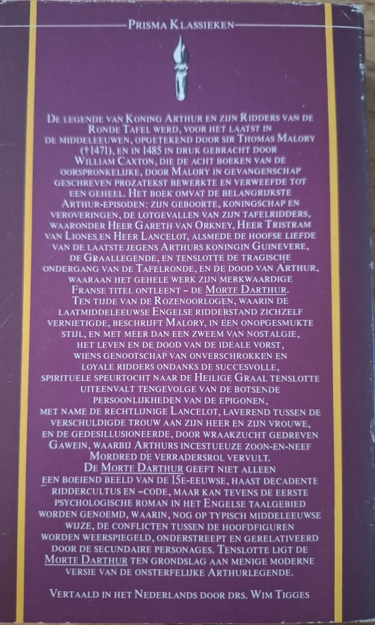 De Morte d´Arthur, door Sir Thomas Malory, Nederlands