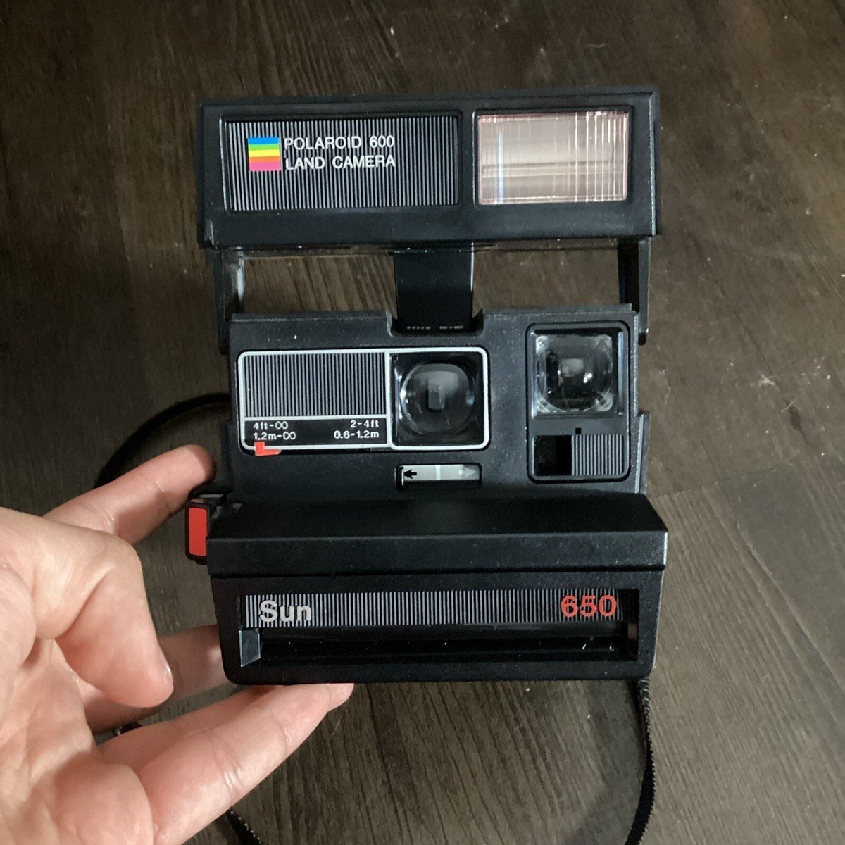 Polaroid 650 camera met tas