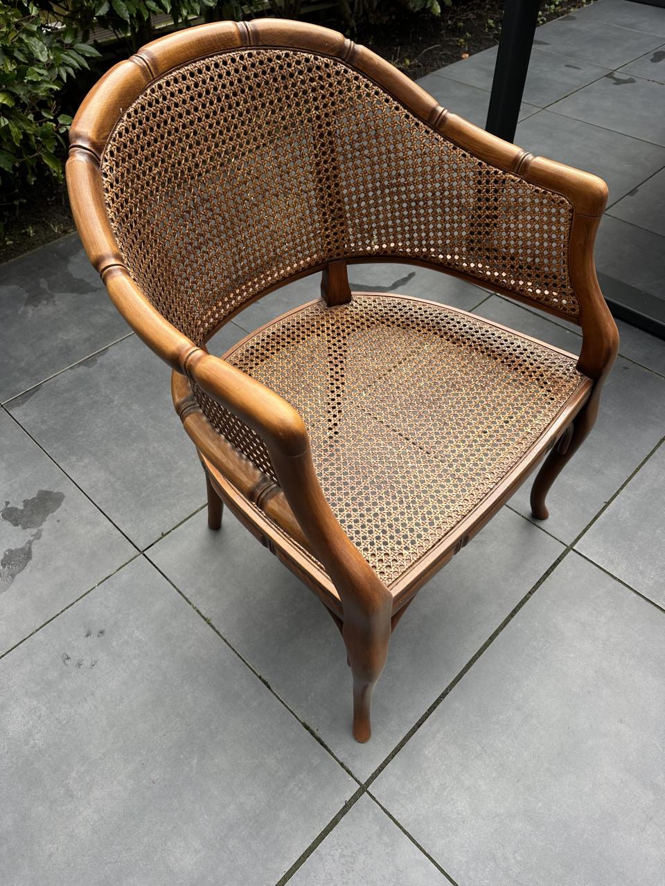 Vintage stoel ( met riet)