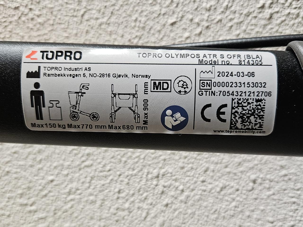 Rollator Topro Olympos ATR   S