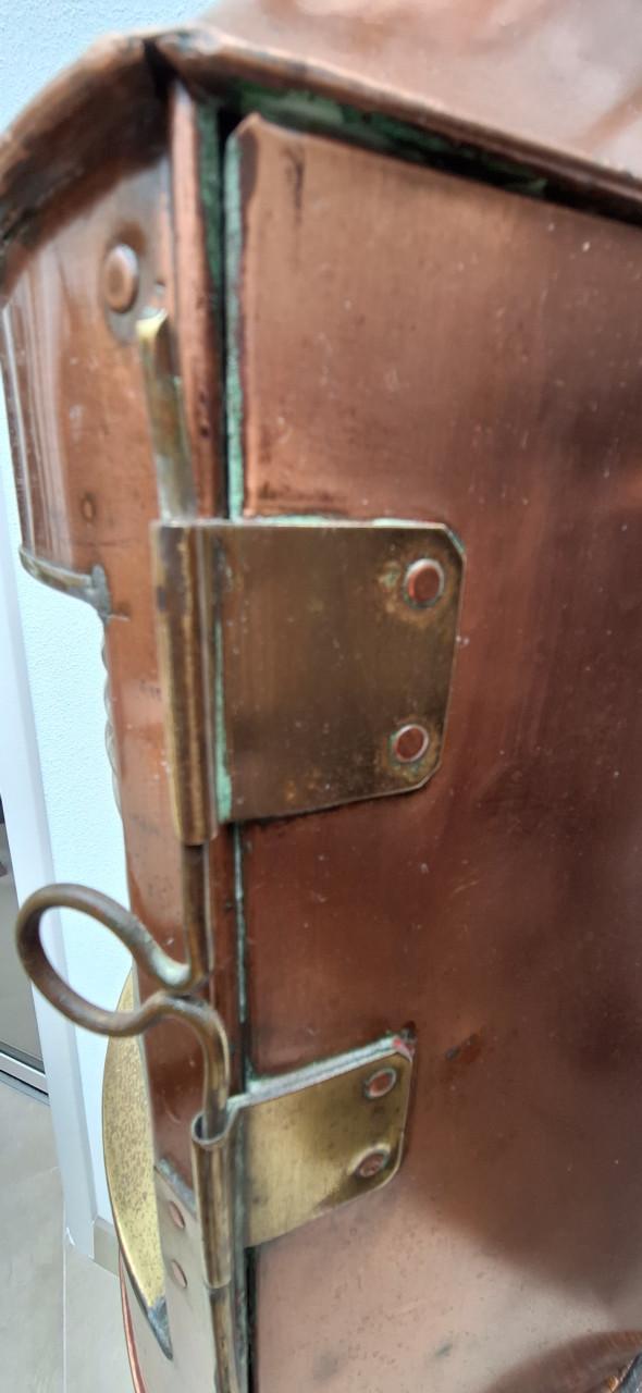 2 prachtige grote koperen scheepslampen