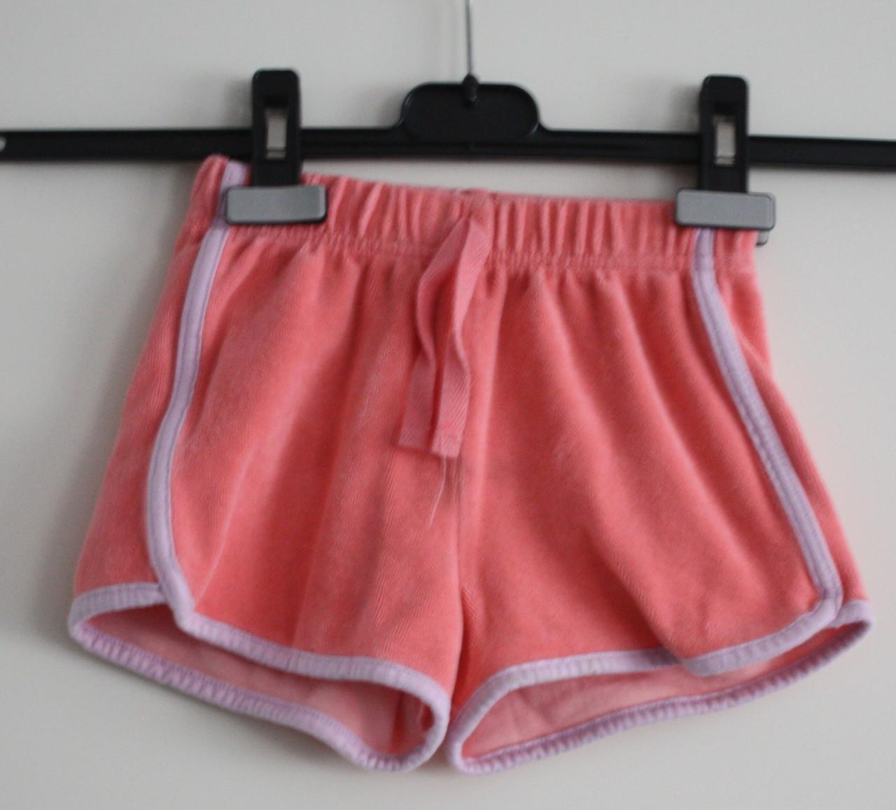Roze badstofroze broekje 104