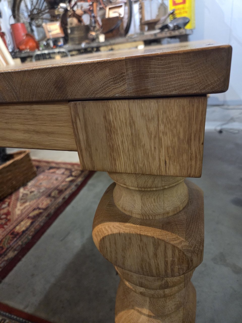 Massief eiken tafel