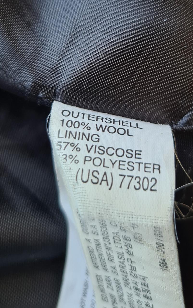 Zara Man Stijlvolle zwarte blazer van 100% wol. Maat M