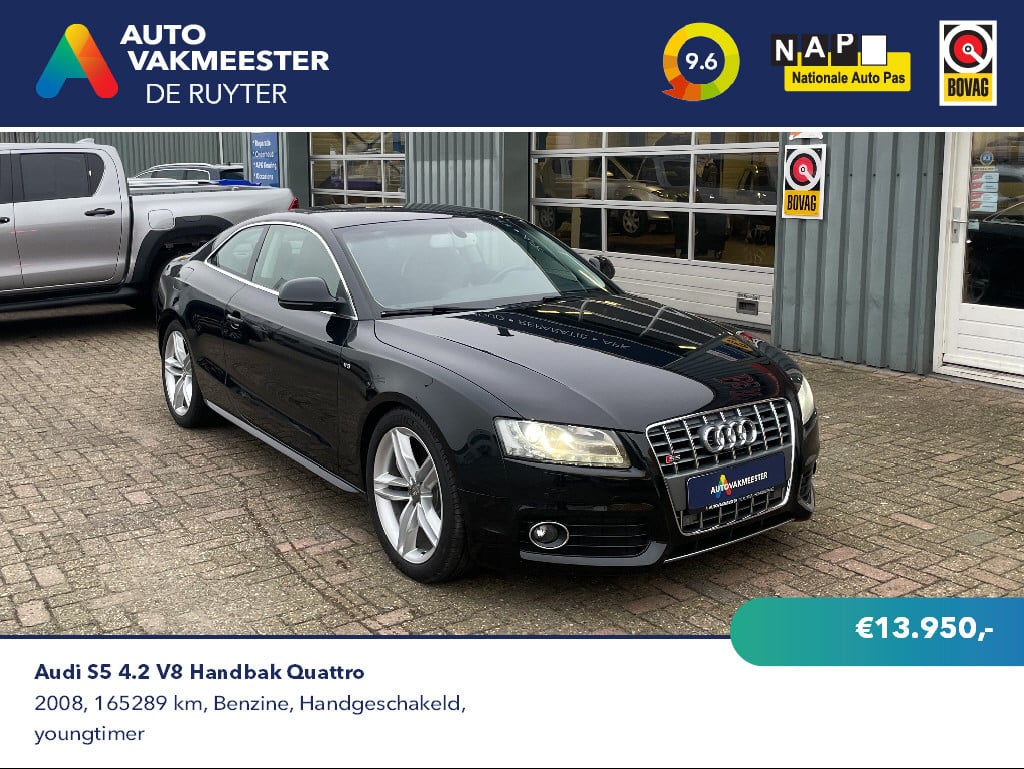 Audi S5 - 4.2 FSI S5 V8 Quattro Handbak | B&O