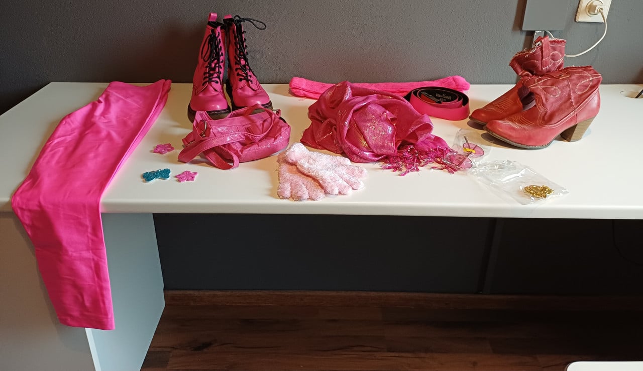 Rose verkleedkleding p/st of 1 koop