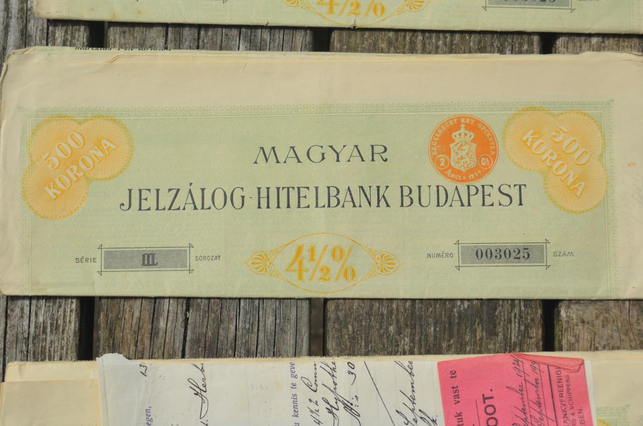 Diverse oude aandelen 1870 - 1910