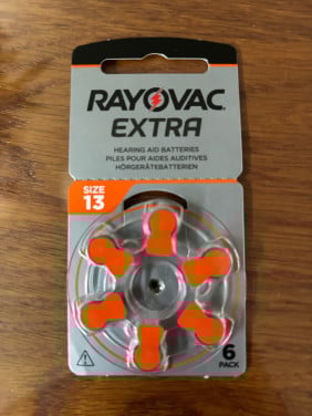 Batterijen hoortoestel size 13