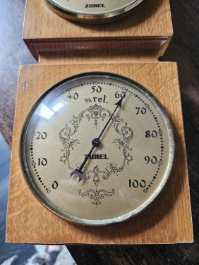 Vintage Zurel Weerstation: Baro, Thermometer, Hygrometer